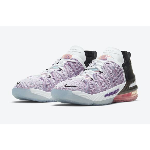 Nike LeBron XVIII 18 Purple White Black Red CW2760 900 - SIZE 7Y / 8.5 WOMENS